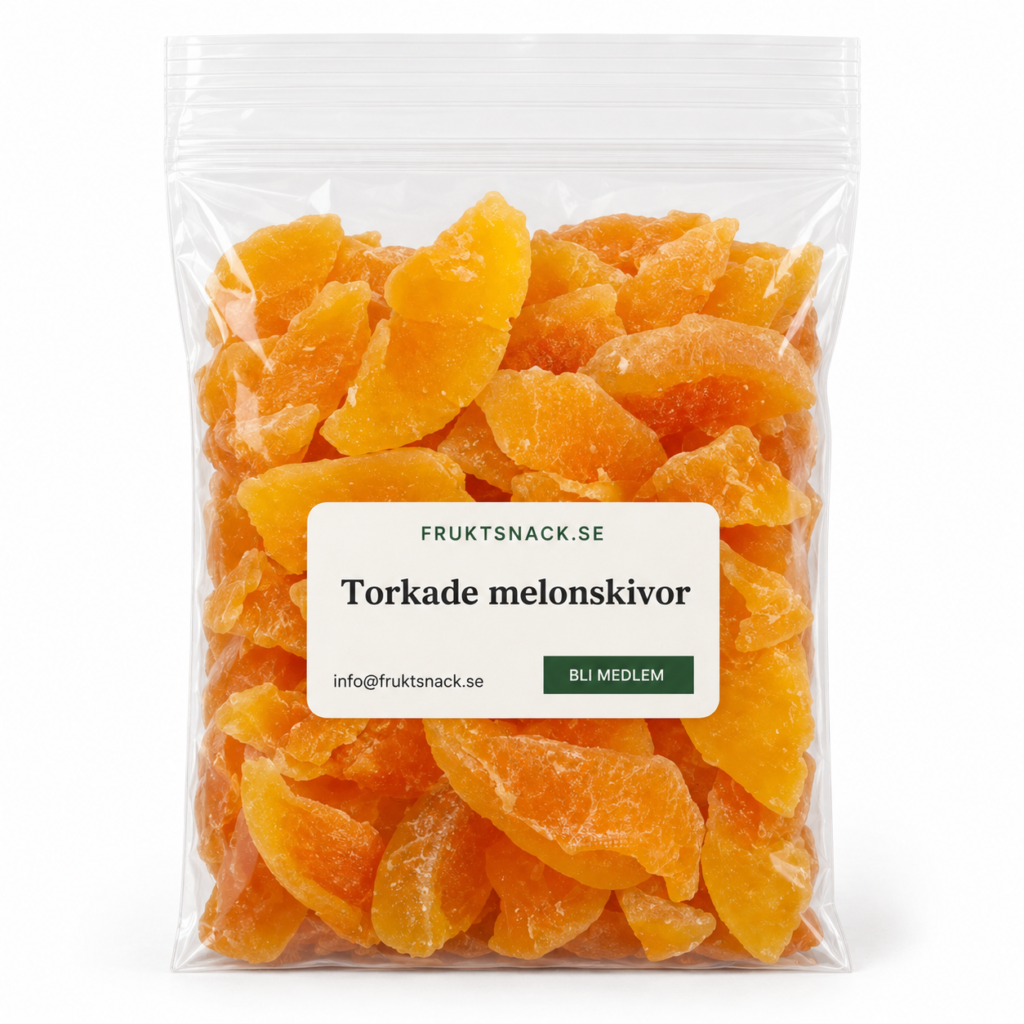 Torkade melonskivor